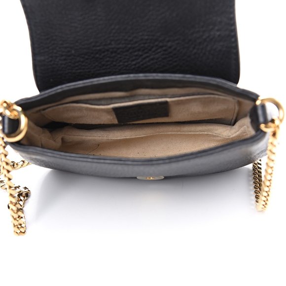 GUCCI Pebbled Calfskin Small 1973 Chain Shoulder - Picture 3 of 10